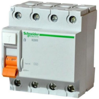 ВД63  4р40а/100 мА SE УЗО SCHNEIDER Electric 11464