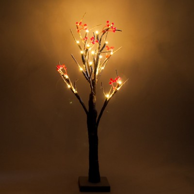 LT042 Светодиодное дерево  с тёплой белой LED подсветкой от батареек, высота 60 см