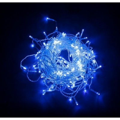 CL23 Гирлянда - бахрома, 240 LED синий, IP44 5,3м*1,5м + 3м