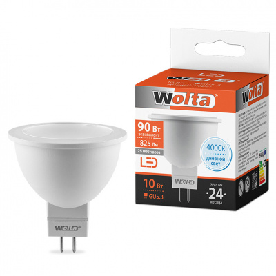 Лампа LED  WOLTA MR16 10Вт 825лм GU5.3 4000К