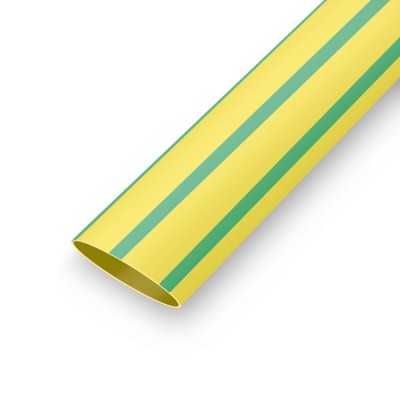 Термоусаживаемая трубка 9,5/4,7 мм желто-зеленый
