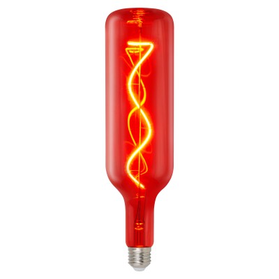 LED-SF21-5W-SOHO-E27-CW RED GLS77RD Лампа светодиодная SOHO. Красная колба. Спиральный филамент
