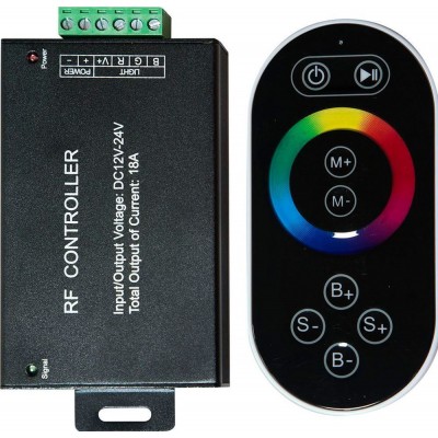 LD55 Контроллер RGB с пультом ЧЕРНЫЙ, 18А12-24V (для LS606,607) 130*64*24
