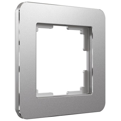 W0012606/ Электроустановочные изделия Рамка на 1 пост Platinum (алюминий)