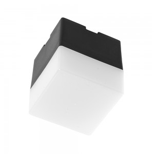 AL4021 Светодиодный светильник 3W 300Lm 4000K, пластик, черный 50*50*55мм Feron