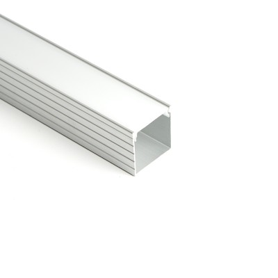 SAB261 Профиль алюминиевый накладной , серебро, SAFFIT 1 метр
