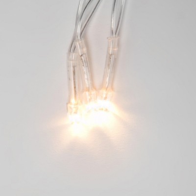 ULD-S1000-100/DTA WARM WHITE IP20 Гирлянда светодиодная, 10м. 100 светодиодов. Теплый белый свет. Провод прозрачный. ТМ Uniel